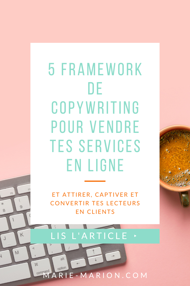 pin 5 framework de copywriting pour vendre tes services en ligne